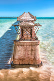 Bahia Honda Bridge Over Tropical Water