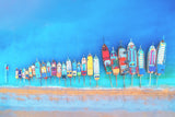 boata in a row, overhead, boats, nautical, beach theme, south florida, tranquil, canvas, gallery wrapped, wall art, wall decor, decorator, interior design, modern, vibrant, colorful. South Florida, interior design, decorator, Fort Myers, Fort Lauderdale, West Palm Beach, Miami, Naples, Sarasota, St. Pete, Tampa, Boca Raton, Cape Coral, Clearwater