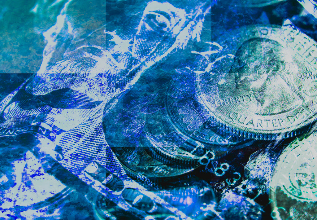 quarter     coins     5 dollars     five dollars     five dollar bill     Lincoln     Wall Art     waiting room     vibrant     shiny     prints     office art     Office     money     metal print     financial     currency     colorful     checkup     canvas print     Canvas     bills     art