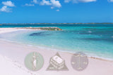 Legal Graphics On Beach Overlooking Bright Blue Caribbean Water