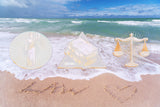 Law Love Written in Tropical Sandy Beach with Law Graphic Icons