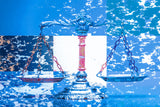 Legal Scales in Modern Blue