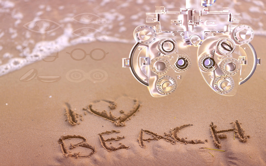 Wall Art waiting room sand prints phoropter Optometry Optometrist Opthalmology Opthalmologist Ophthalmology Ophthalmologist ocean metal i love beach Eyes Canvas beach art
