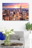 New York City NYC Cityscape in Glowing Light