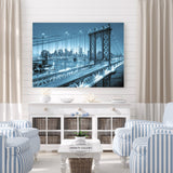 Manhattan Bridge Alive at Night - New York City