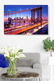 Manhattan Bridge Alive at Night - New York City