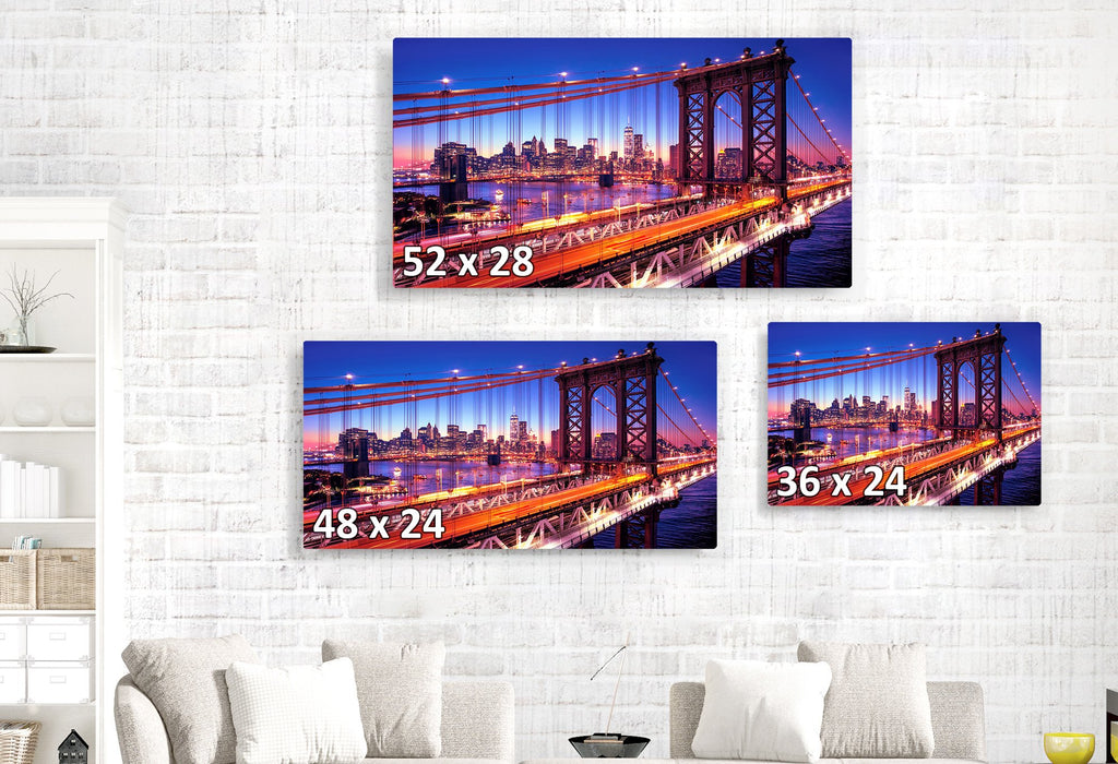 Manhattan Bridge Alive at Night - New York City