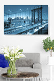 Manhattan Bridge Alive at Night - New York City