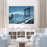 Manhattan Bridge Alive at Night - New York City