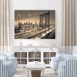 Manhattan Bridge Alive at Night - New York City