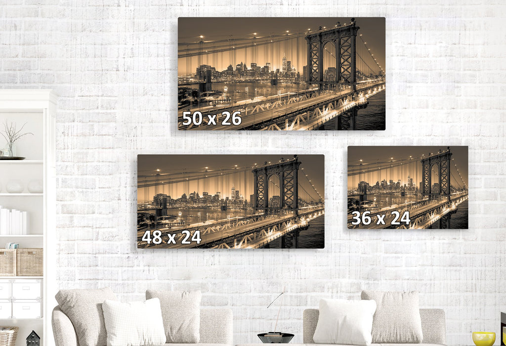Manhattan Bridge Alive at Night - New York City