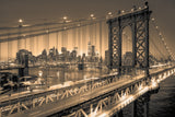 Manhattan Bridge Alive at Night - New York City