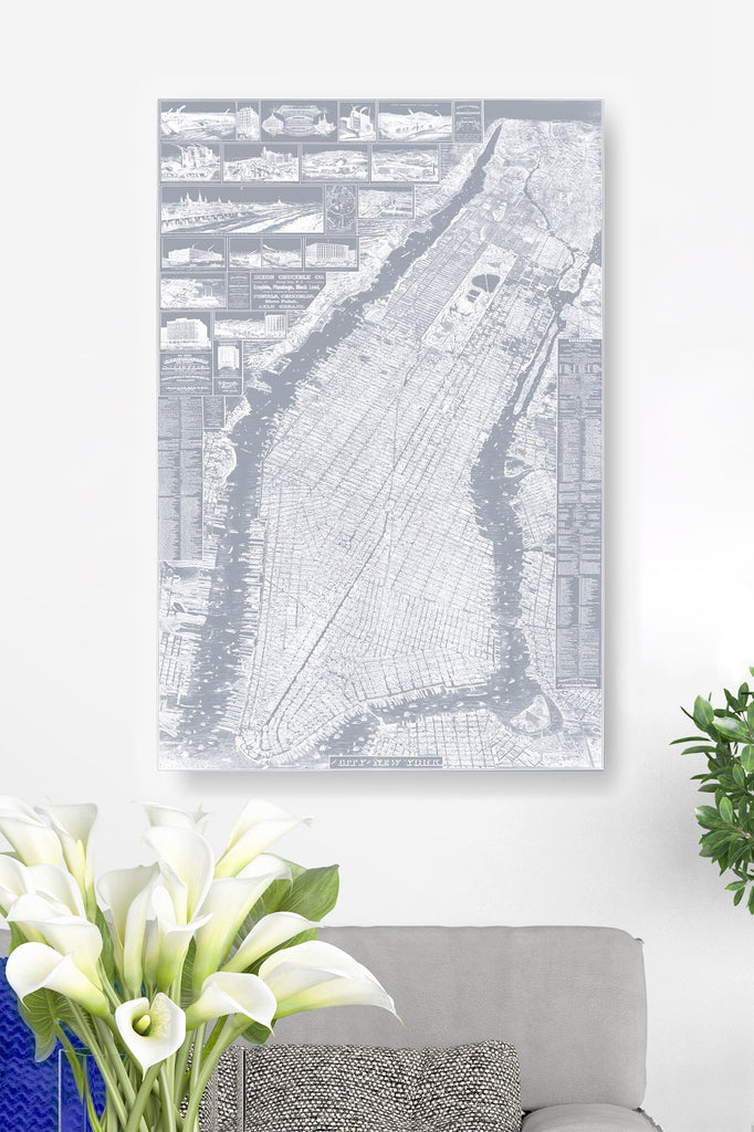 New York City - Manhattan Vintage Map