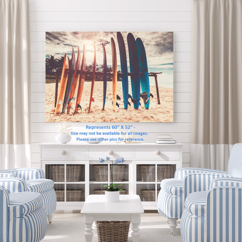 Surf Board Parking - Evening Beach, Surfing