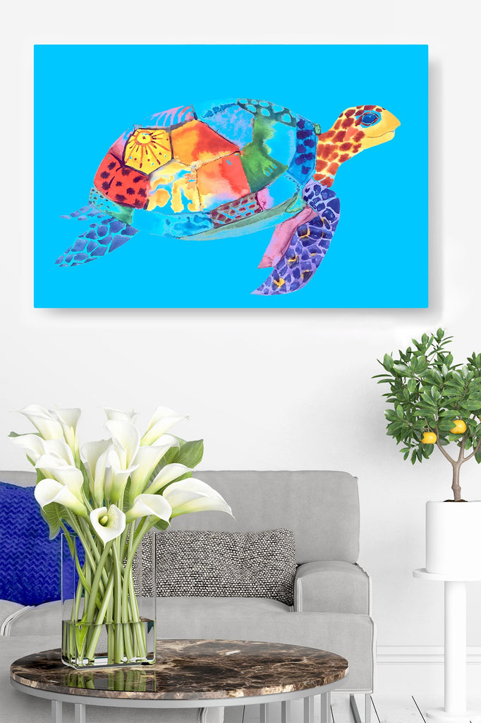 Cute Colorful Sea Turtle