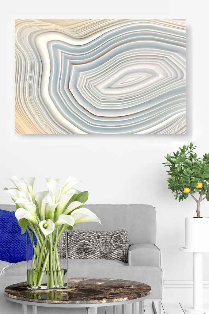 Natural Neutral Tone Agate Stone in Abstract Style (Part Two)