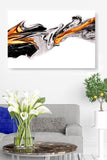 Silver Metal, Modern Molten Liquid in Sleek Contemporary Abstract