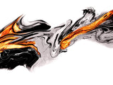 Silver Metal, Modern Molten Liquid in Sleek Contemporary Abstract