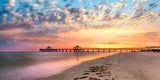 fort myers pier, fort myers, art, canvas, colorful, fine art, pier