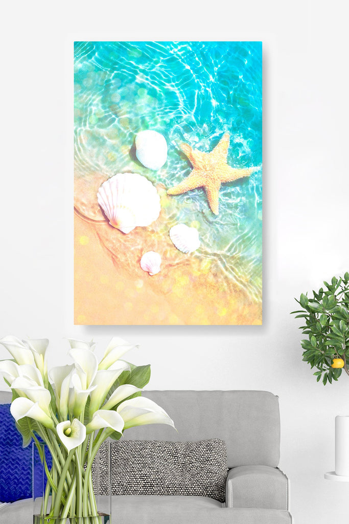 Relax with Starfish and Shells at the Beach