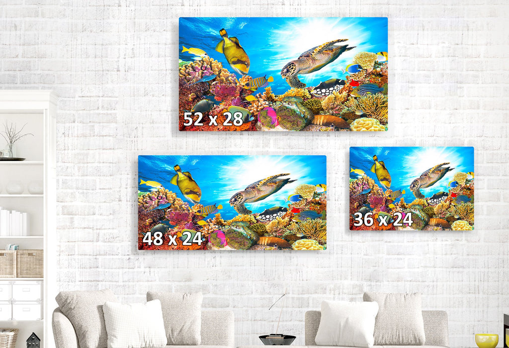 Underseas for My Wall Please, Canvas Wall Aquarium