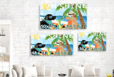 Beach Dogs, Sunglasses, Sunshine On My Mind, Palm Tree