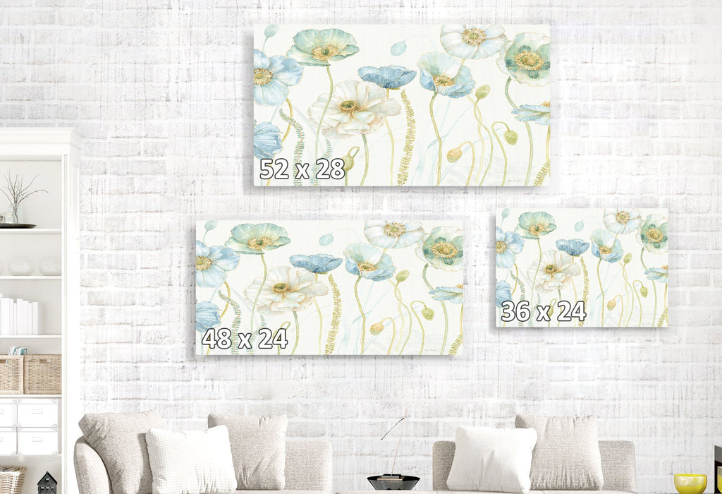 Greenhouse Flowers on Linen Cream
