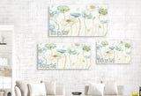 Greenhouse Flowers on Linen Cream