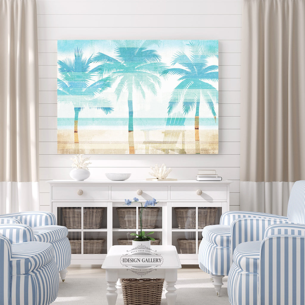 Beachscape Palms with Chair
