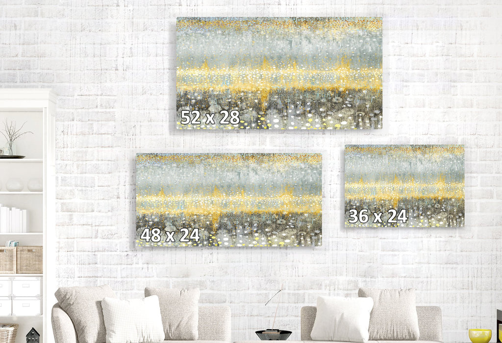 Rain Yellow Abstract