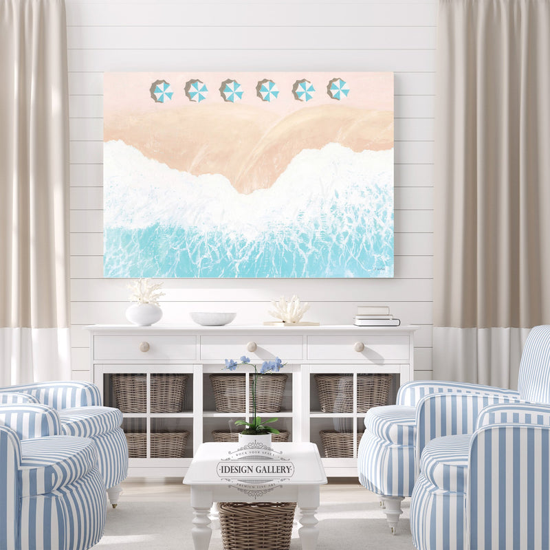 Umbrella's Below Beach