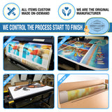 Row Boat Ashore on Sandy Beach Blue