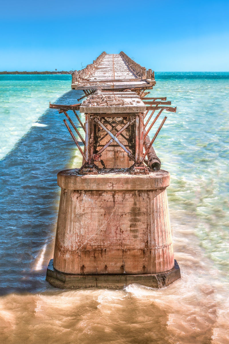 Bahia Honda Bridge Over Tropical Water