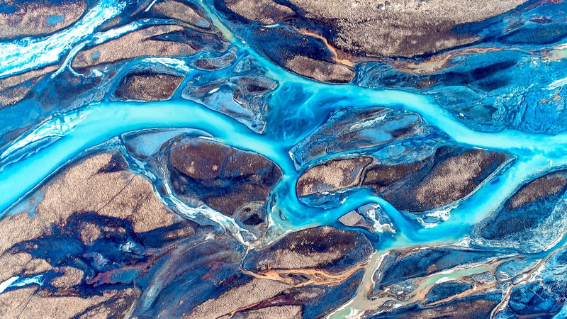 abstract, blue, blues river, blue gradient, canvas print, art, wall decor, florida