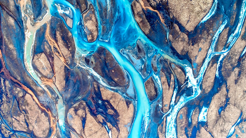 abstract, blue, blues river, blue gradient, canvas print, art, wall decor, florida