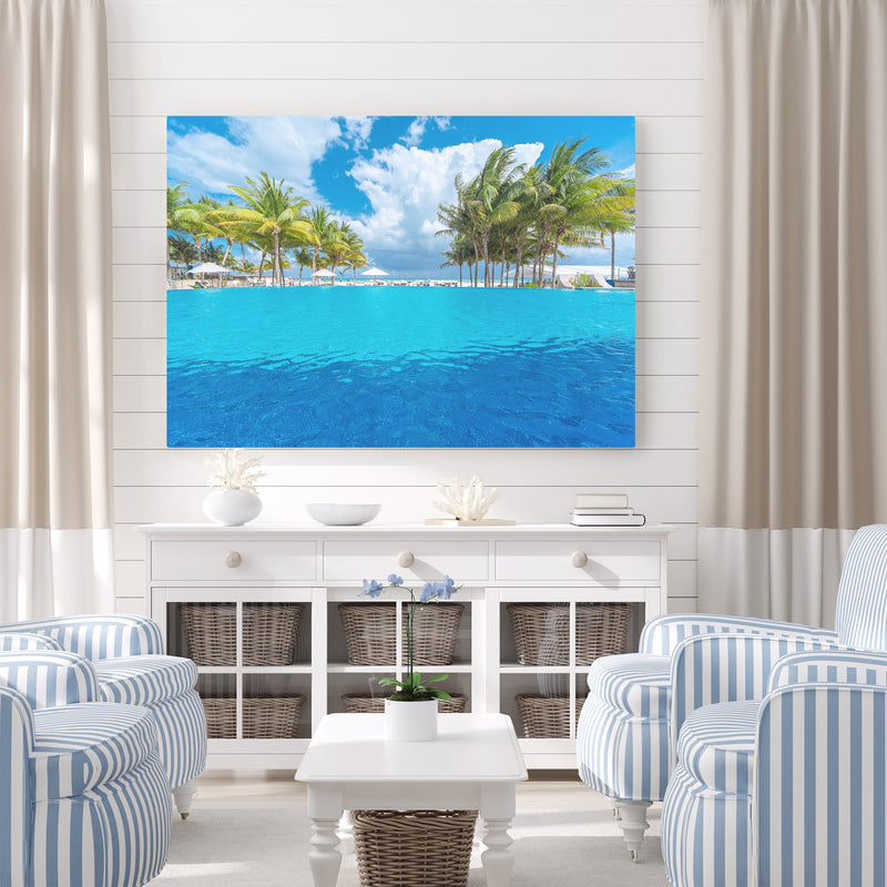 Blue Infinity Pool Paradise & Palms