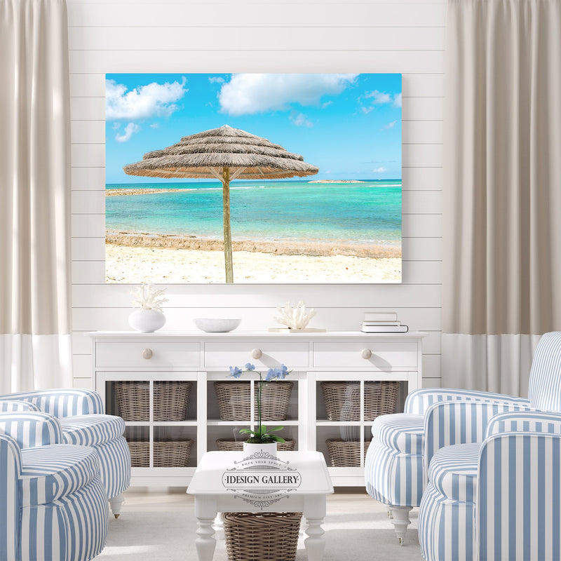 Grab a Space Under an Umbrella for this Crystal Blue Beach View