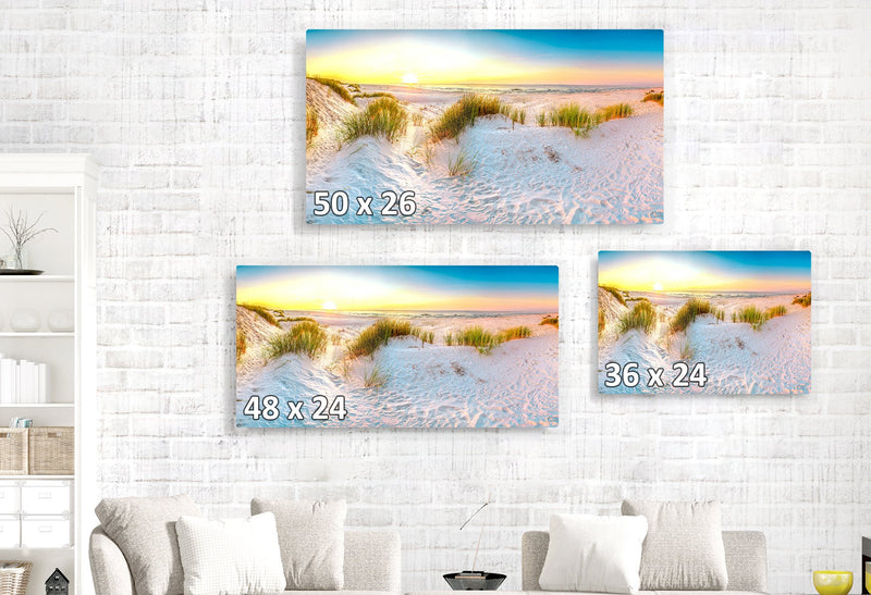 Softy Sand Wide Beach Sunrise