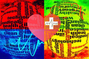  Wall Art waiting room vibrant prints office art Office metal print heartbeat heart ekg colorful cardiology canvas print Canvas art airy 4 color