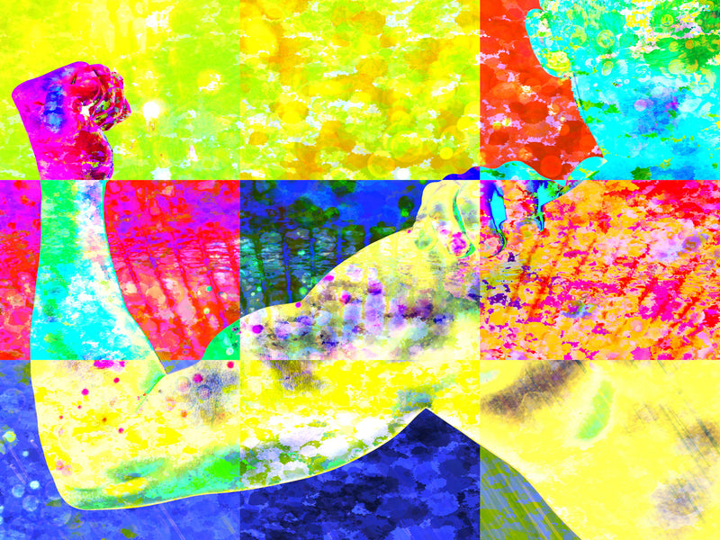  back sore shoulder chiropractor chiropractic arm nine color warhol Wall Art waiting room vibrant prints pattern office art Office metal print heart doctors office colorful canvas print Canvas art