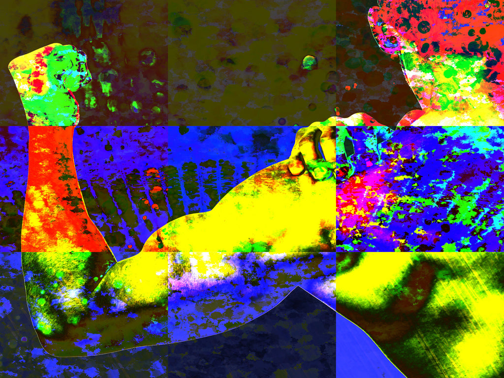  back sore shoulder chiropractor chiropractic arm nine color warhol Wall Art waiting room vibrant prints pattern office art Office metal print heart doctors office colorful canvas print Canvas art