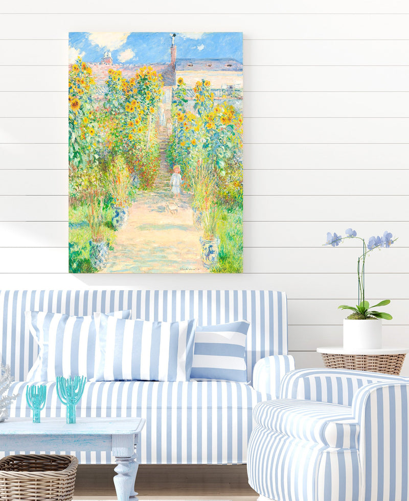 Claude Monet - The Artists Garden at Vetheuil