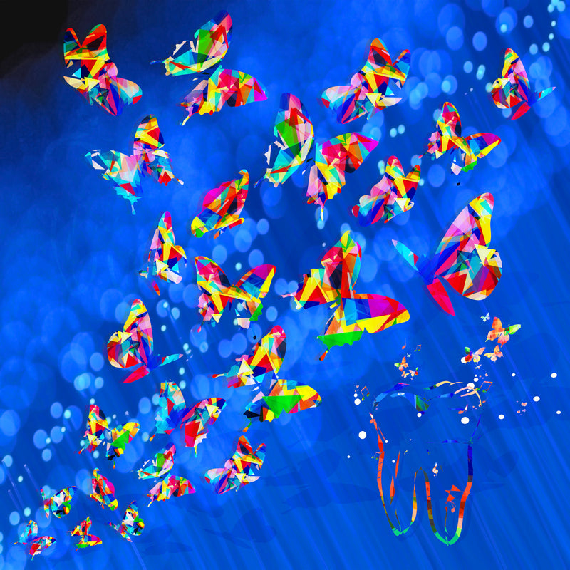  Wall Art waiting room toothebrush tooth prints Office metal print flowers Dentist dental office Dental colorful canvas print Canvas butterflies Blue art