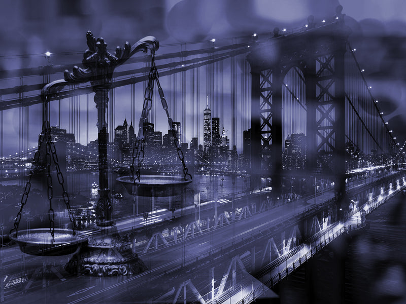 midnight blue,  Wall Art waiting room skyline scales of justice Office night time night modern metal legal balance legal law icons law justice is blind justice icons colorful city skyline city Canvas bright brige bokeh blind justice big city