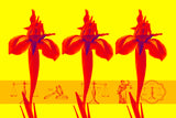 red on yellow  Wall Art waiting room transparency scales of justice scales Office modern metal legal scales legal icons legal graphic legal balance legal lawyer office law justice is blind justice Iris graphic flowers colorful Canvas bright blue balance art airy