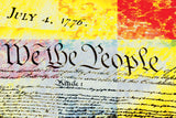  we the people Wall Art waiting room Office modern metal legal graphic legal law icons law July 4th icons Declaration of Independence colorful Canvas bright art 9 color 1776