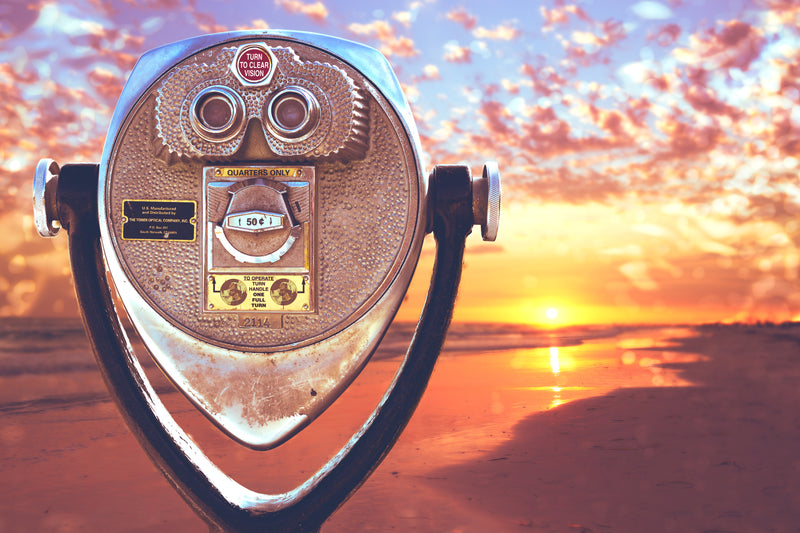 Beach Binocular Sunset