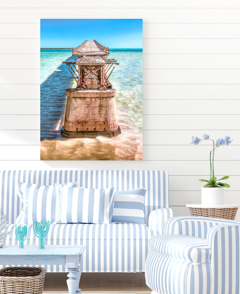 Bahia Honda Bridge Over Tropical Water