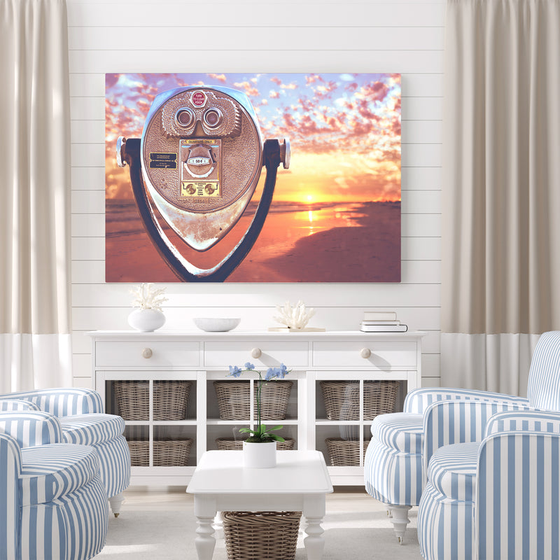 Beach Binocular Sunset