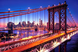 Manhattan Bridge Alive at Night - New York City